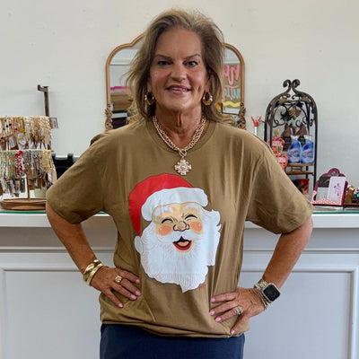 Smiling Santa Tee Shabby Chic Boutique and Tanning Salon