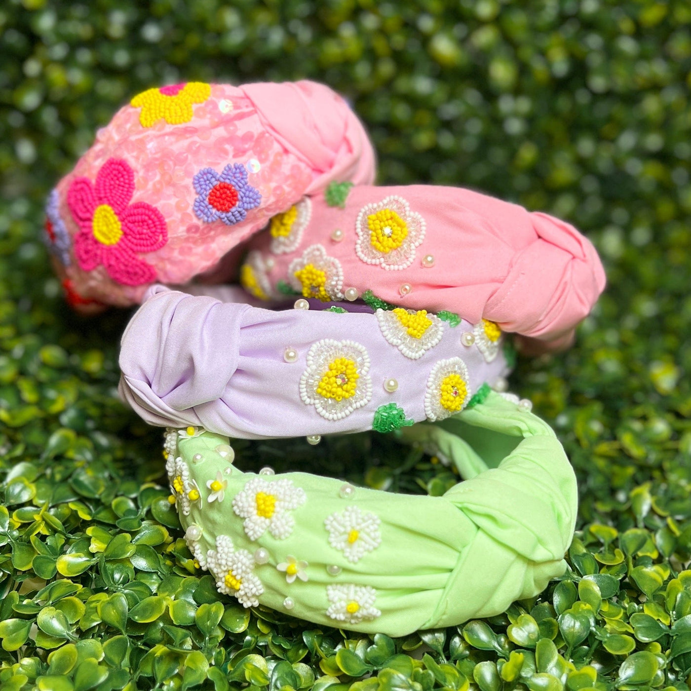 Spring Floral Headbands Shabby Chic Boutique and Tanning Salon