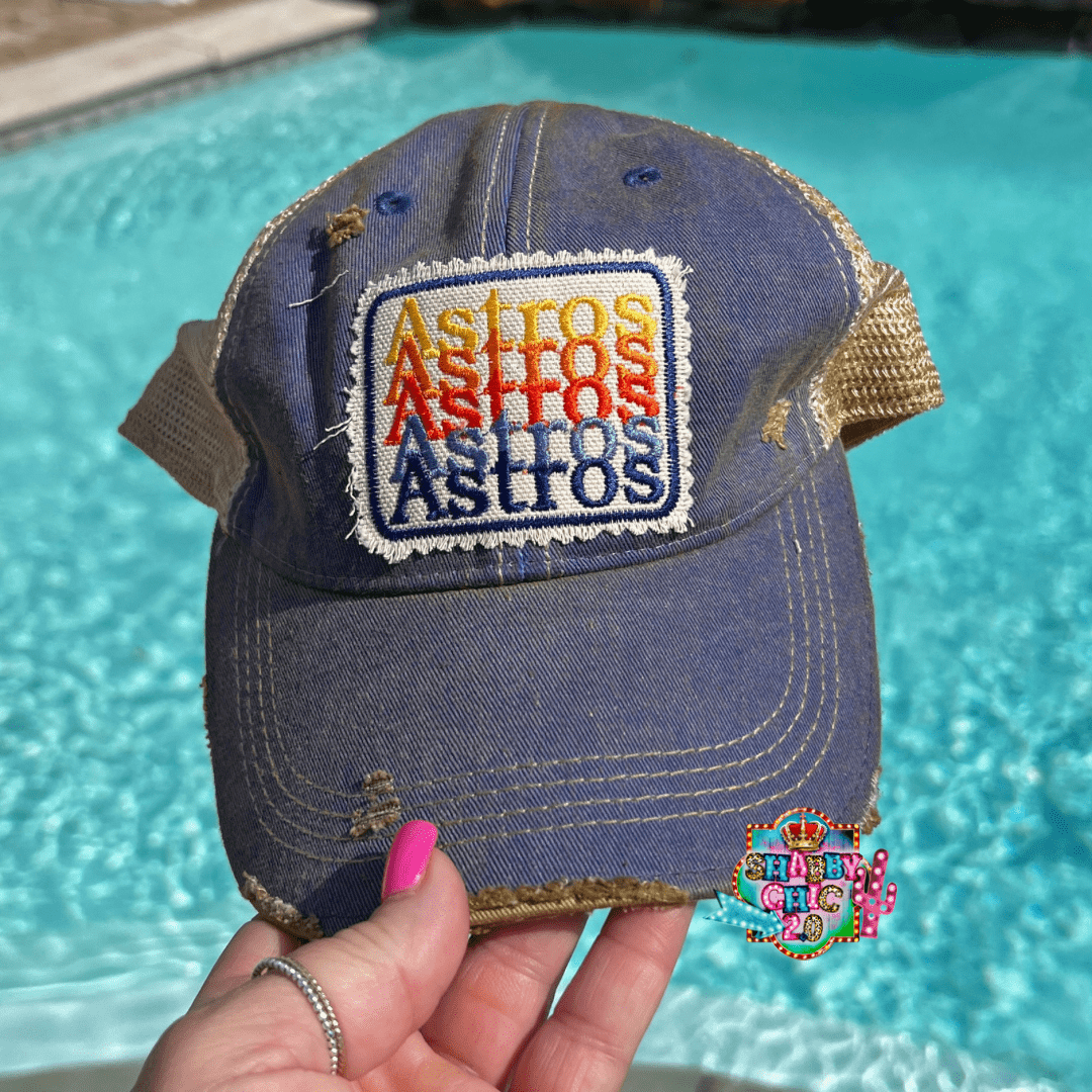 Stacked Team Cap - Light Denim Shabby Chic Boutique and Tanning Salon