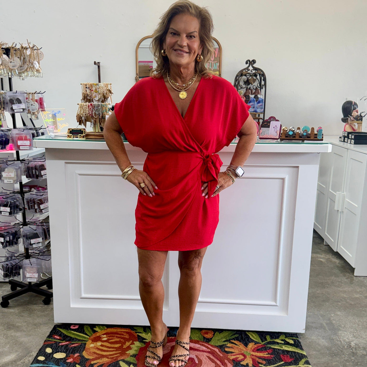 Taking Over The Town Dress - Red Shabby Chic Boutique and Tanning Salon
