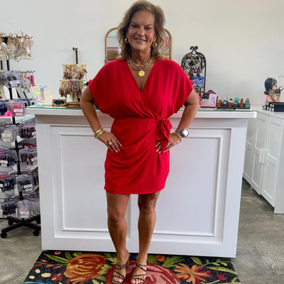 Taking Over The Town Dress - Red Shabby Chic Boutique and Tanning Salon