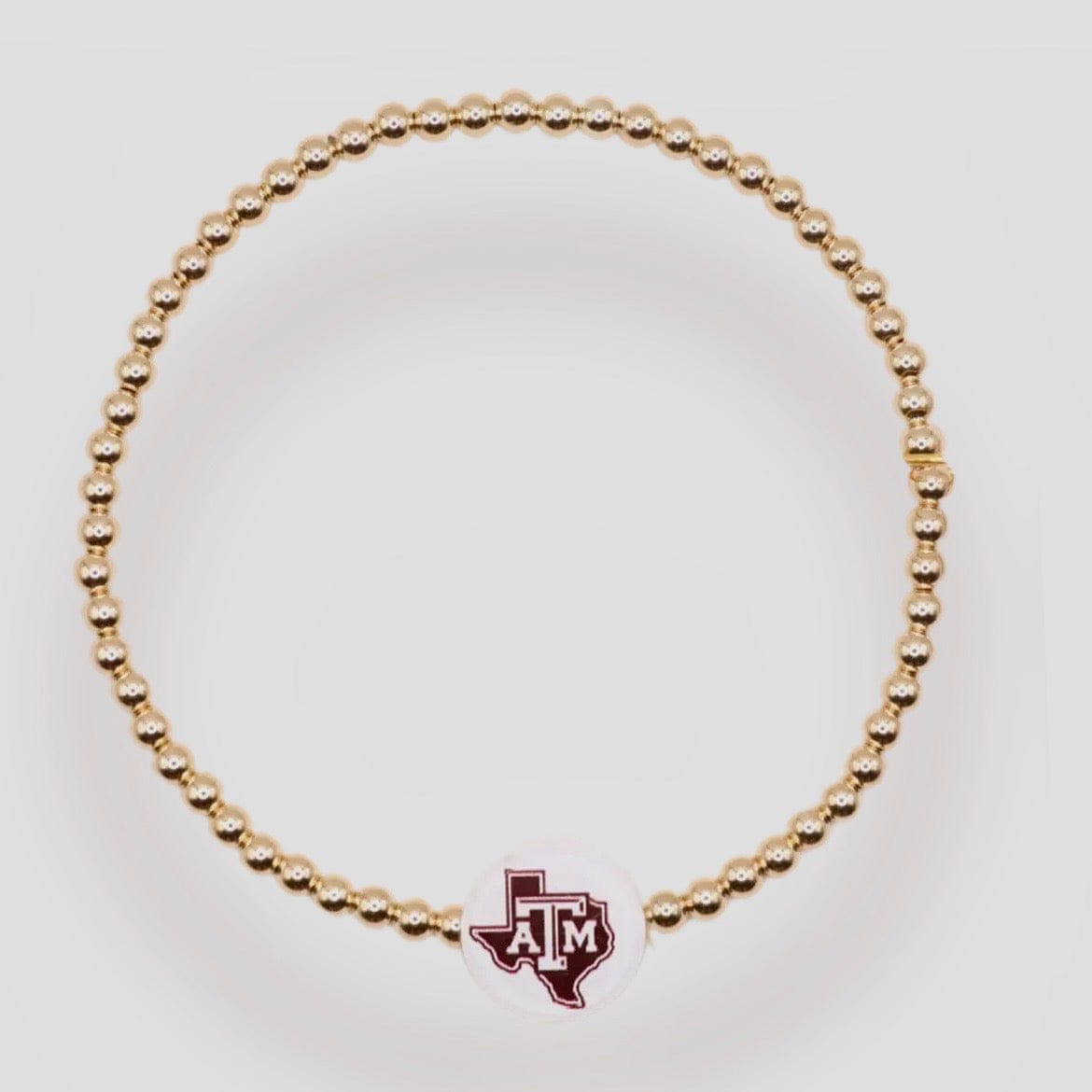 Tamu/Aggies Logo Bracelet Beaded Blondes