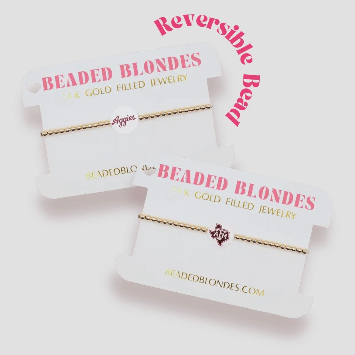 Tamu/Aggies Logo Bracelet Beaded Blondes