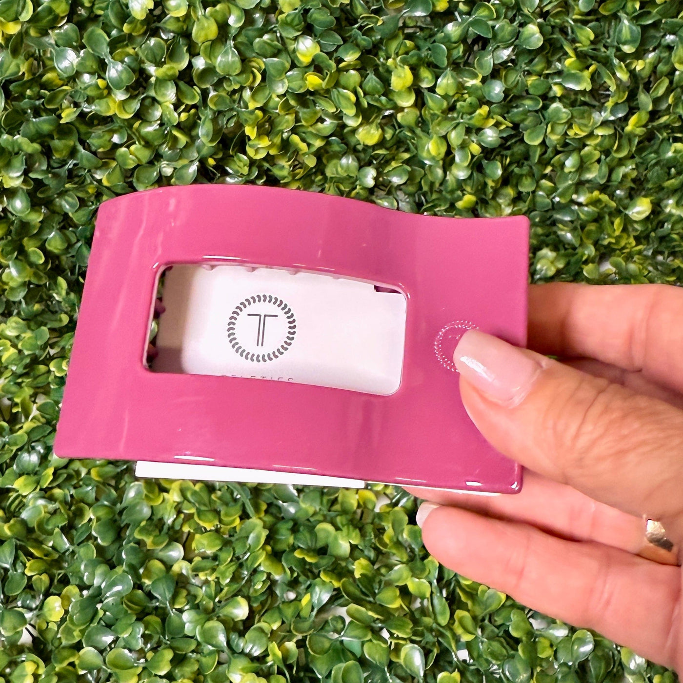 Teleties Fall Collection Shabby Chic Boutique and Tanning Salon Medium Flat Rectangle Hair Clip - Wild Side