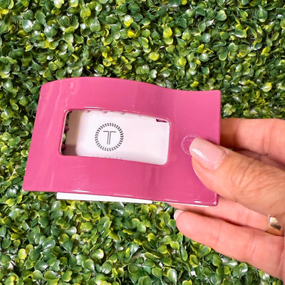 Teleties Fall Collection Shabby Chic Boutique and Tanning Salon Medium Flat Rectangle Hair Clip - Wild Side