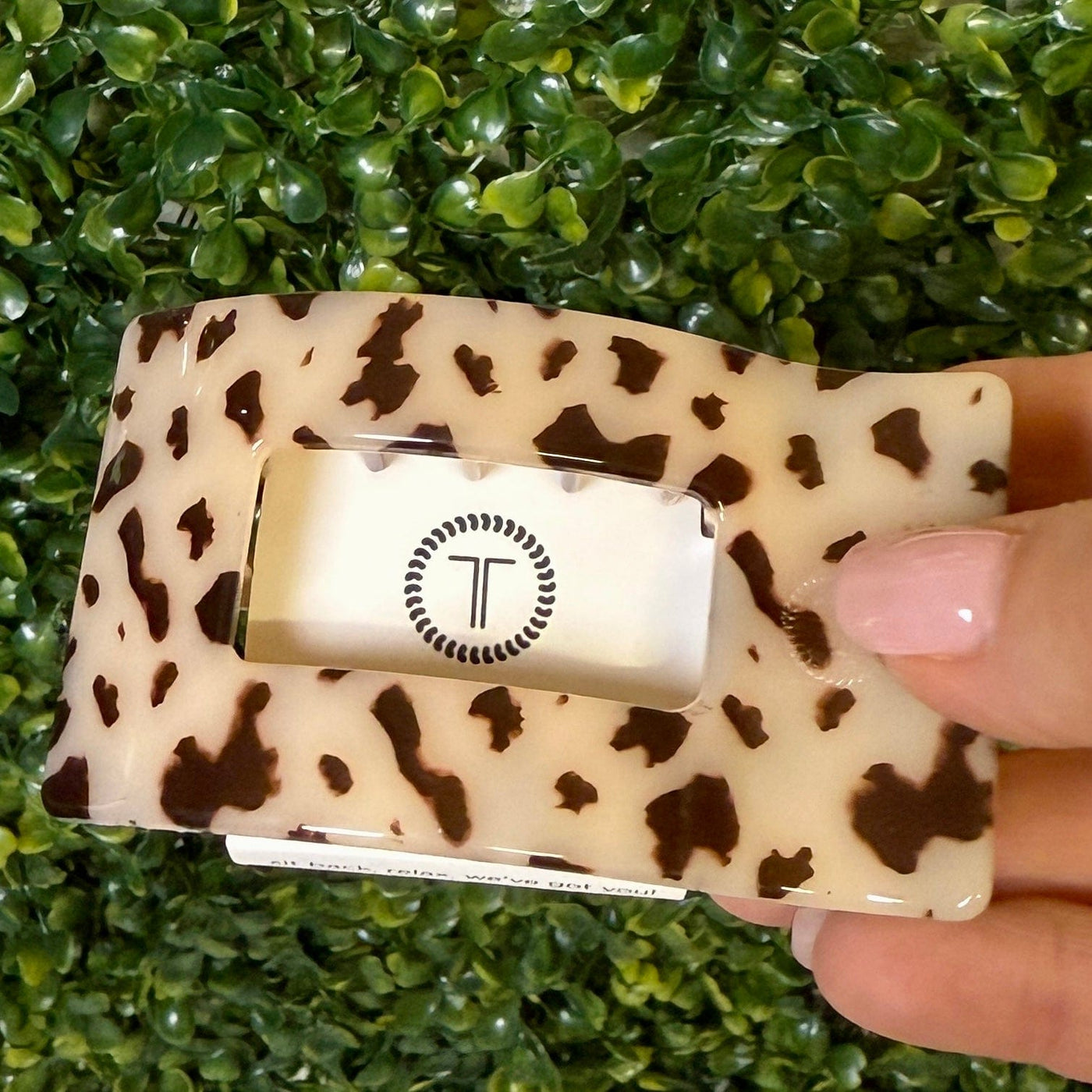 Teleties - Rectangle Hair Clip Collection Shabby Chic Boutique and Tanning Salon Small Flat Rectangle Hair Clip - Blonde Tortoise