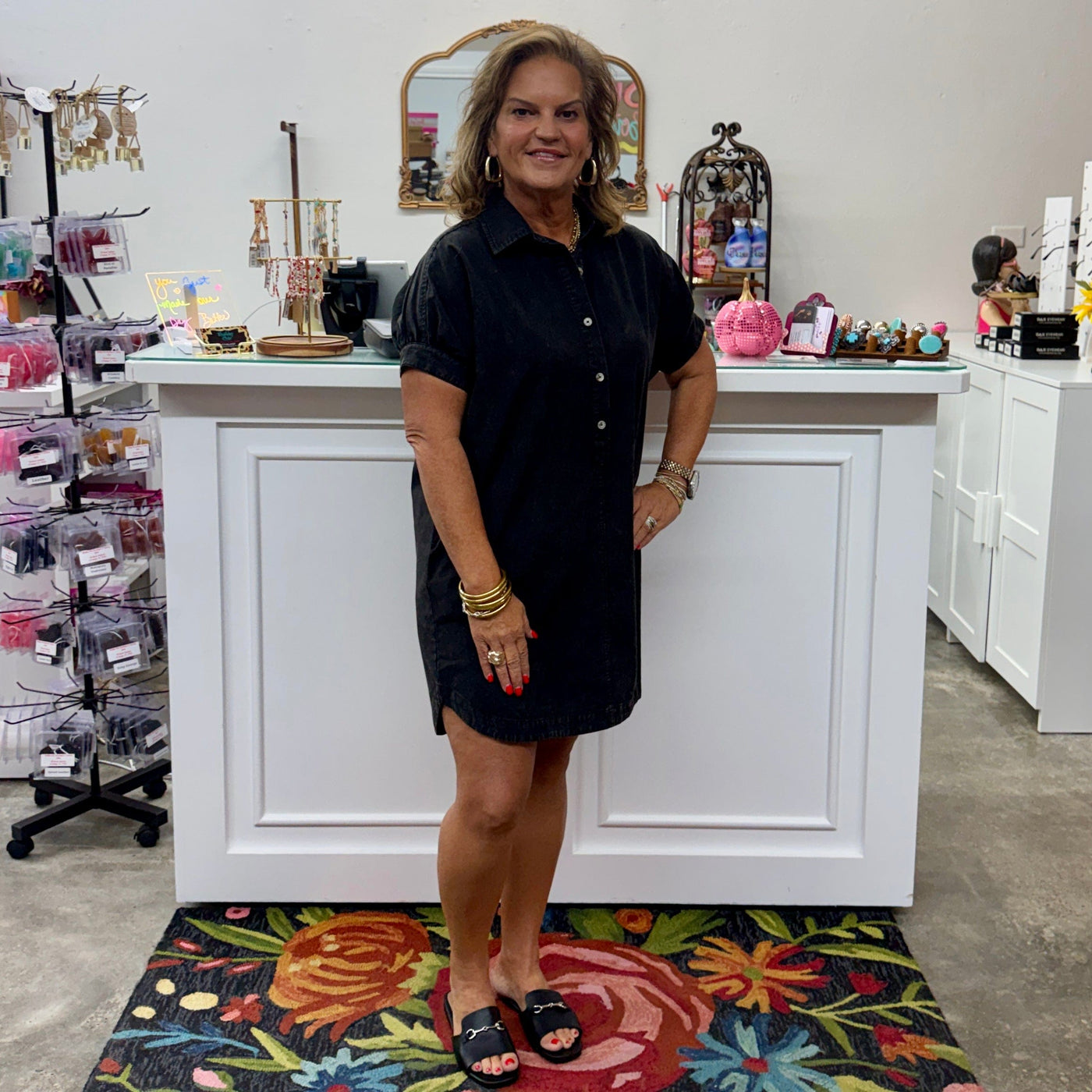 The Best Shirt Dress - Black Shabby Chic Boutique and Tanning Salon