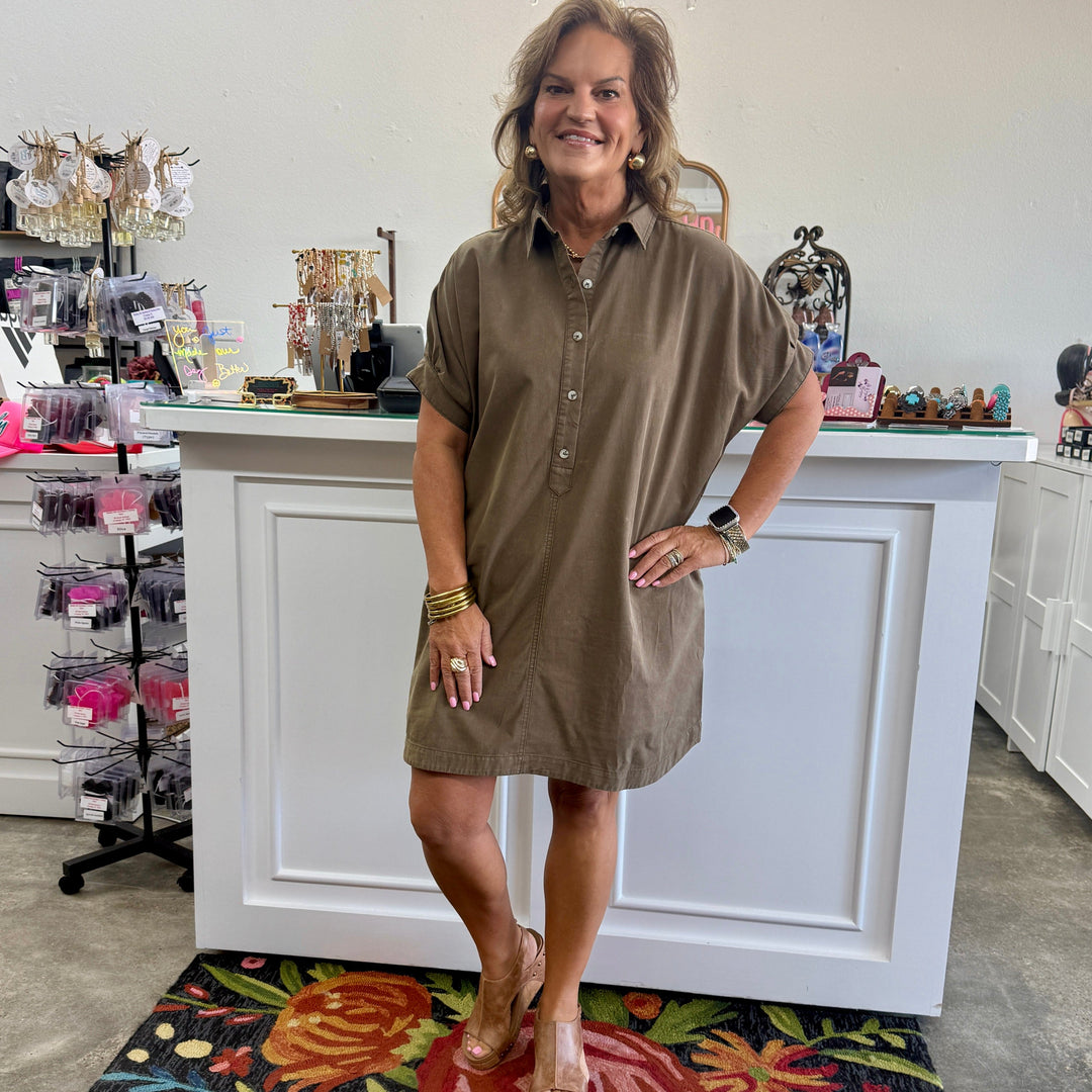 military style shirt dress Military-inspired Dress, Spring Long Sleeve Shirt Midi Dress, Army Green  Pleated Work Dress, Belted Dress, Custom Dress, Xiaolizi 2846#