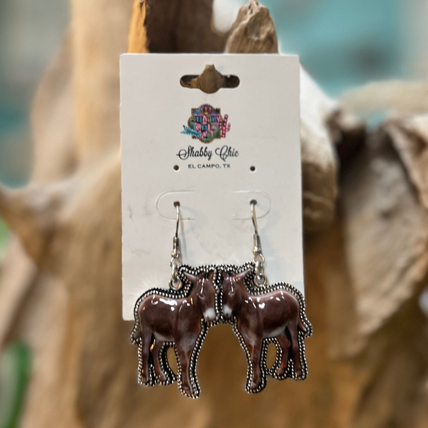 The Cutest Donkey Earrings Shabby Chic Boutique and Tanning Salon