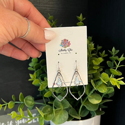 The Pendalum Swings Earrings - Silver Shabby Chic Boutique and Tanning Salon