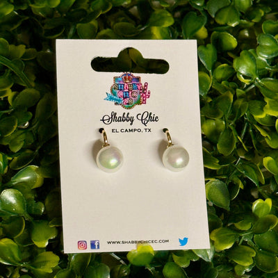 The Perfect Pearl Earrings Shabby Chic Boutique and Tanning Salon