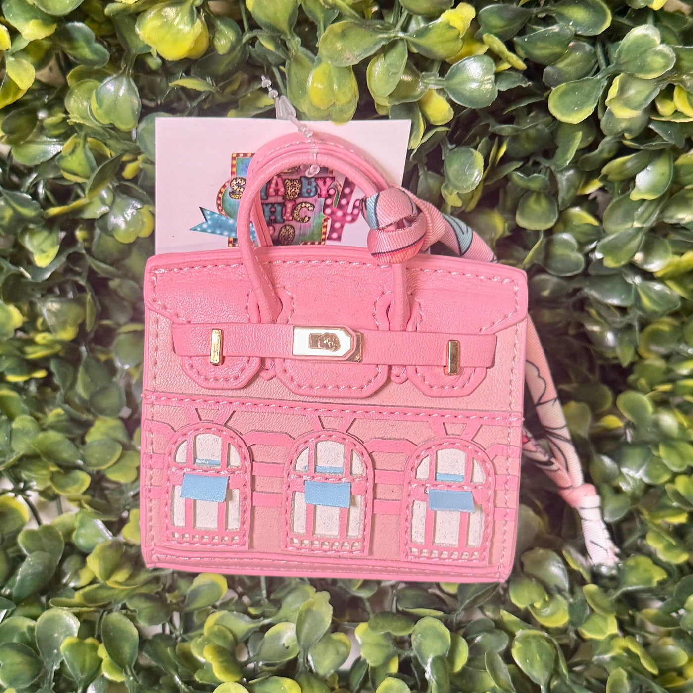 TIny Purse Charms Shabby Chic Boutique and Tanning Salon Pink purse