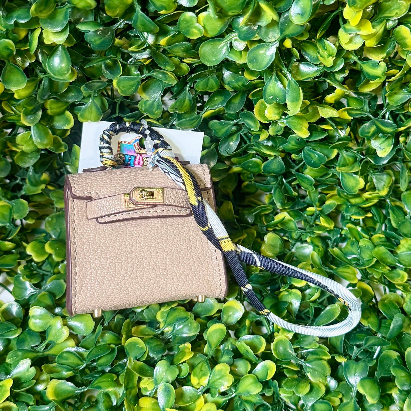 TIny Purse Charms Shabby Chic Boutique and Tanning Salon Tan purse