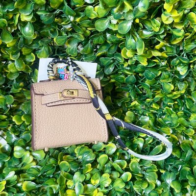 TIny Purse Charms Shabby Chic Boutique and Tanning Salon Tan purse