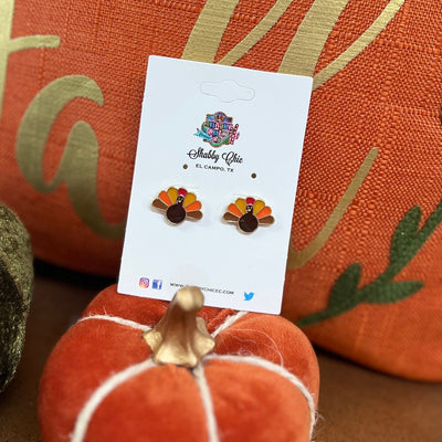 Turkey Stud Earrings Shabby Chic Boutique and Tanning Salon