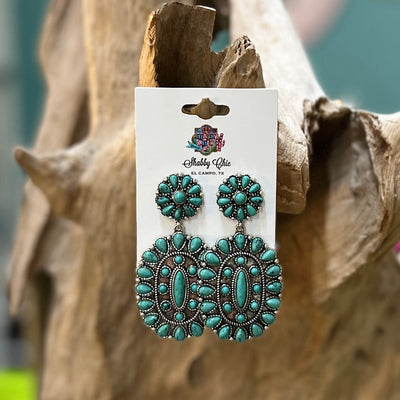 Turquoise Dreamin Earrings Shabby Chic Boutique and Tanning Salon