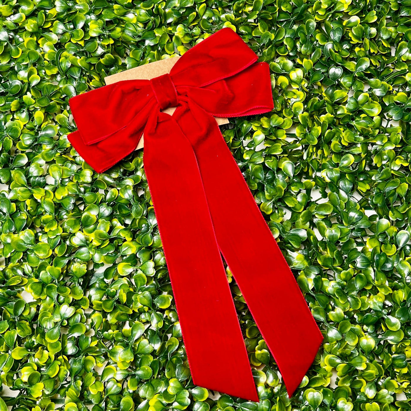 Velvet Hairbows Shabby Chic Boutique and Tanning Salon Red