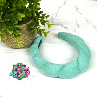 Viral Makeup Headband Shabby Chic Boutique and Tanning Salon Turquoise