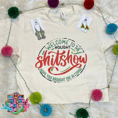 Welcome to the Holiday Shitshow Tee Shabby Chic Boutique and Tanning Salon