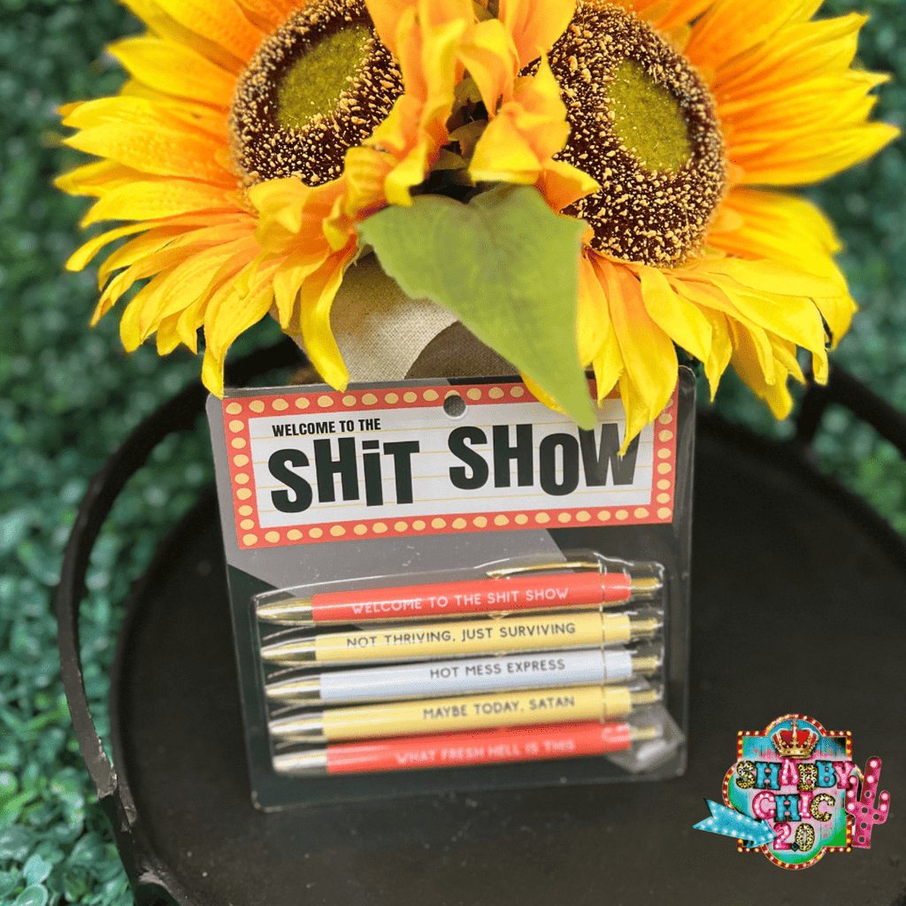 Welcome to the Sh!t Show Pen Set – Shabby Chic Boutique and Tanning Salon