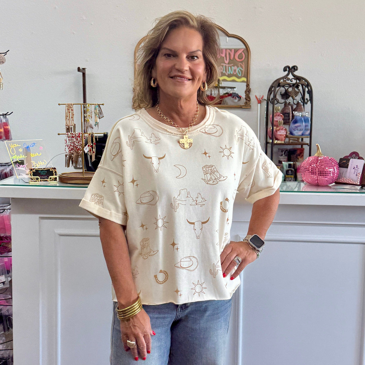 Western Design Top Shabby Chic Boutique and Tanning Salon