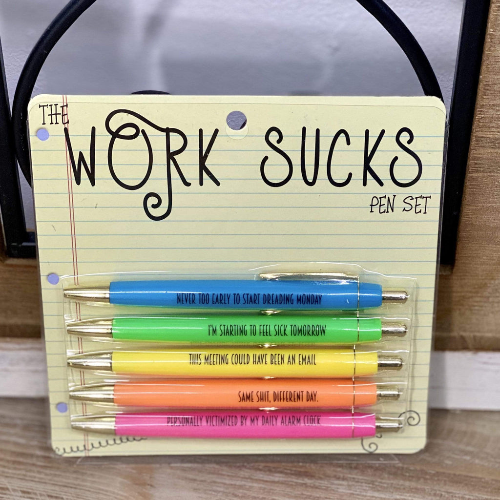 Work Sucks Pen Set
