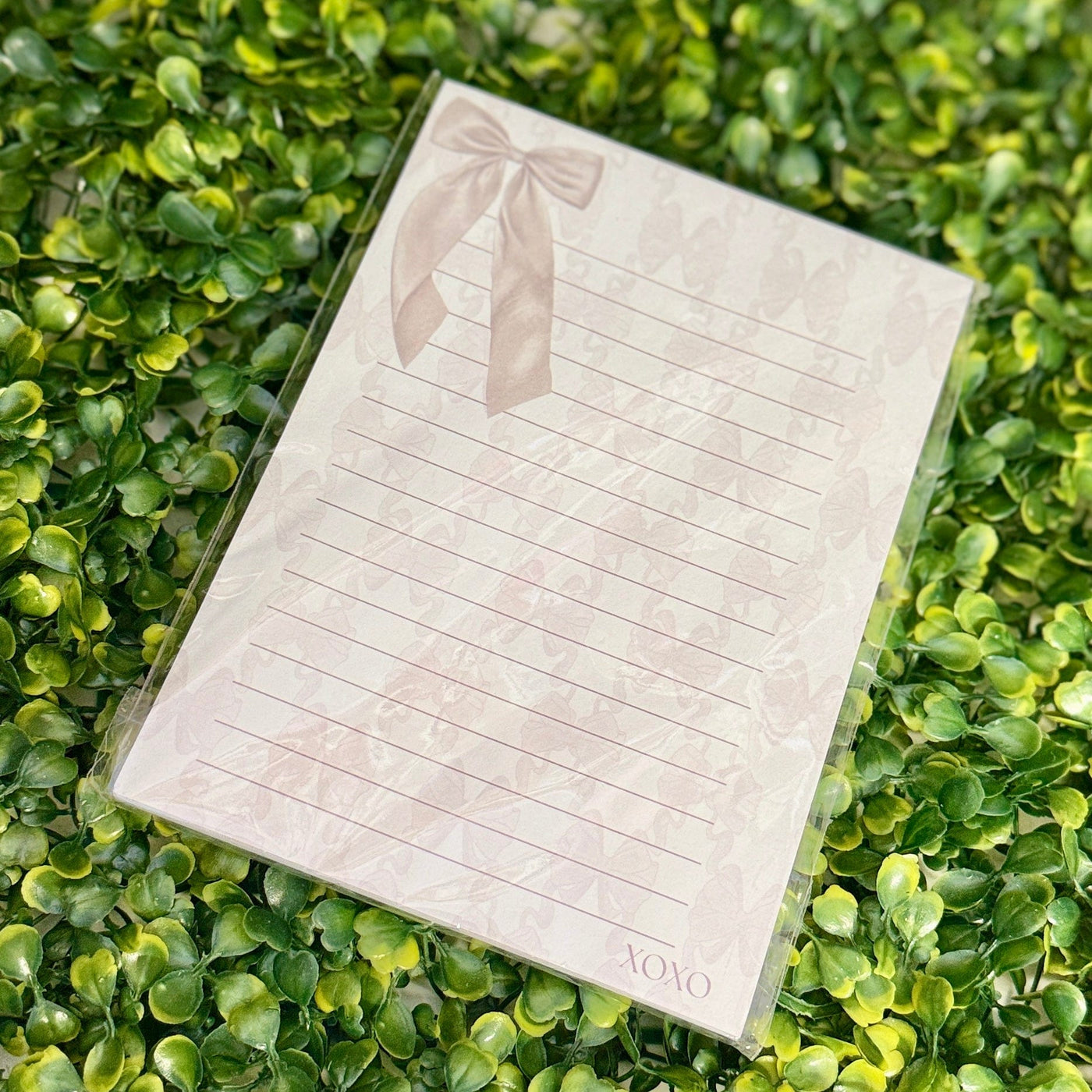 XOXO Bow Notepads Shabby Chic Boutique and Tanning Salon