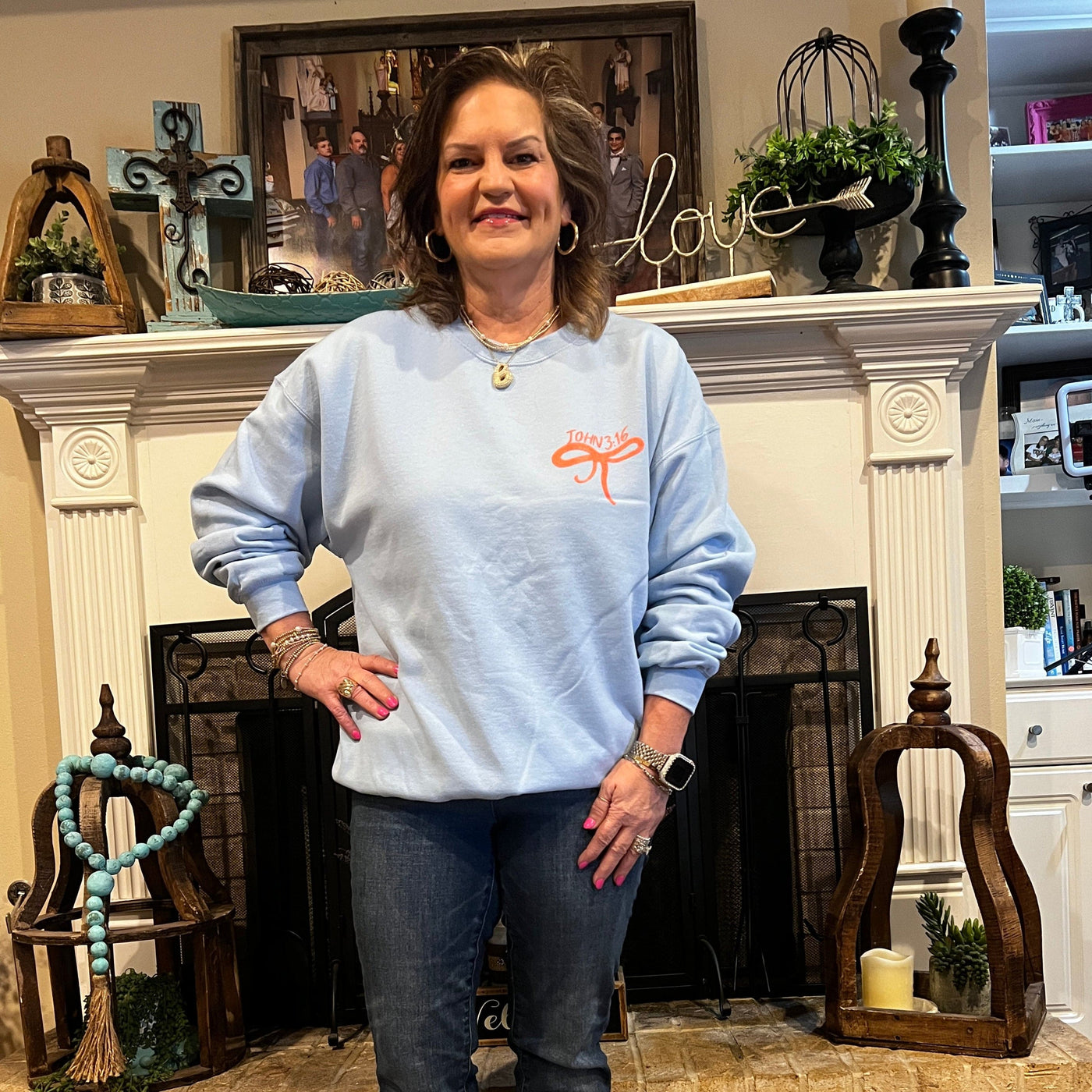 You Are So Loved - Adult Sweatshirt Shabby Chic Boutique and Tanning Salon
