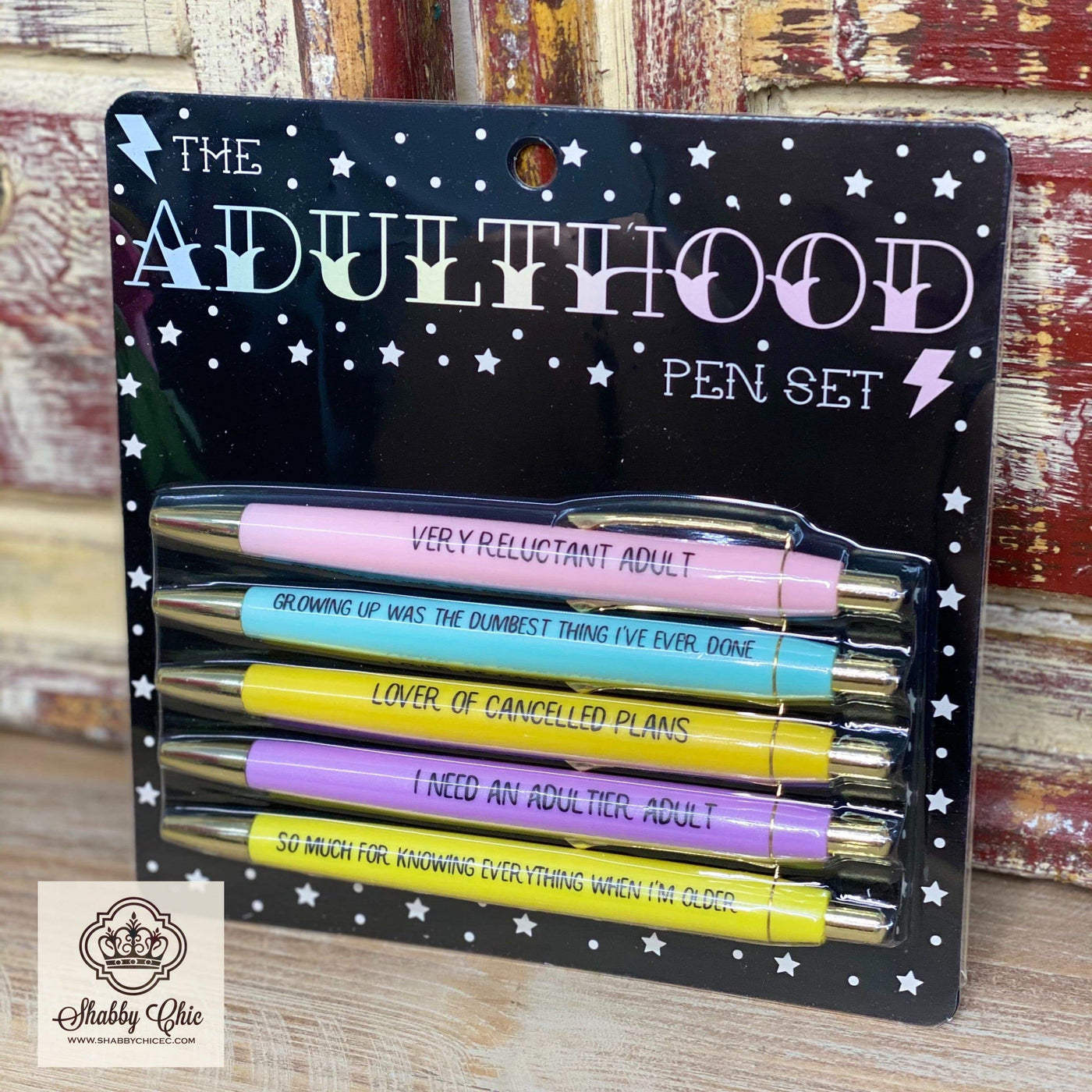 Adulthood Pen Set Shabby Chic Boutique and Tanning Salon
