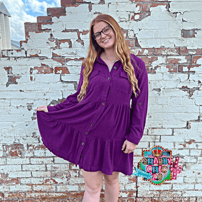 All of the Time Dress - Plum Shabby Chic Boutique and Tanning Salon