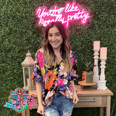 Amazing Flowers Top Shabby Chic Boutique and Tanning Salon