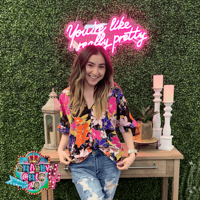 Amazing Flowers Top Shabby Chic Boutique and Tanning Salon