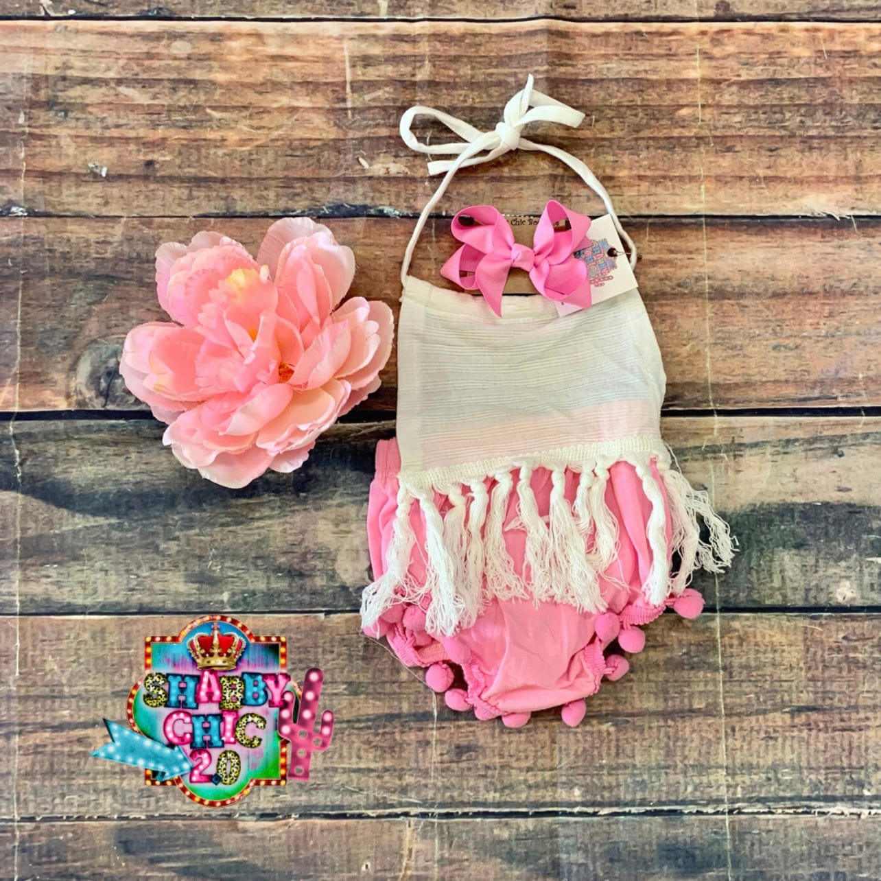 Annabelle Onesie Shabby Chic Boutique and Tanning Salon