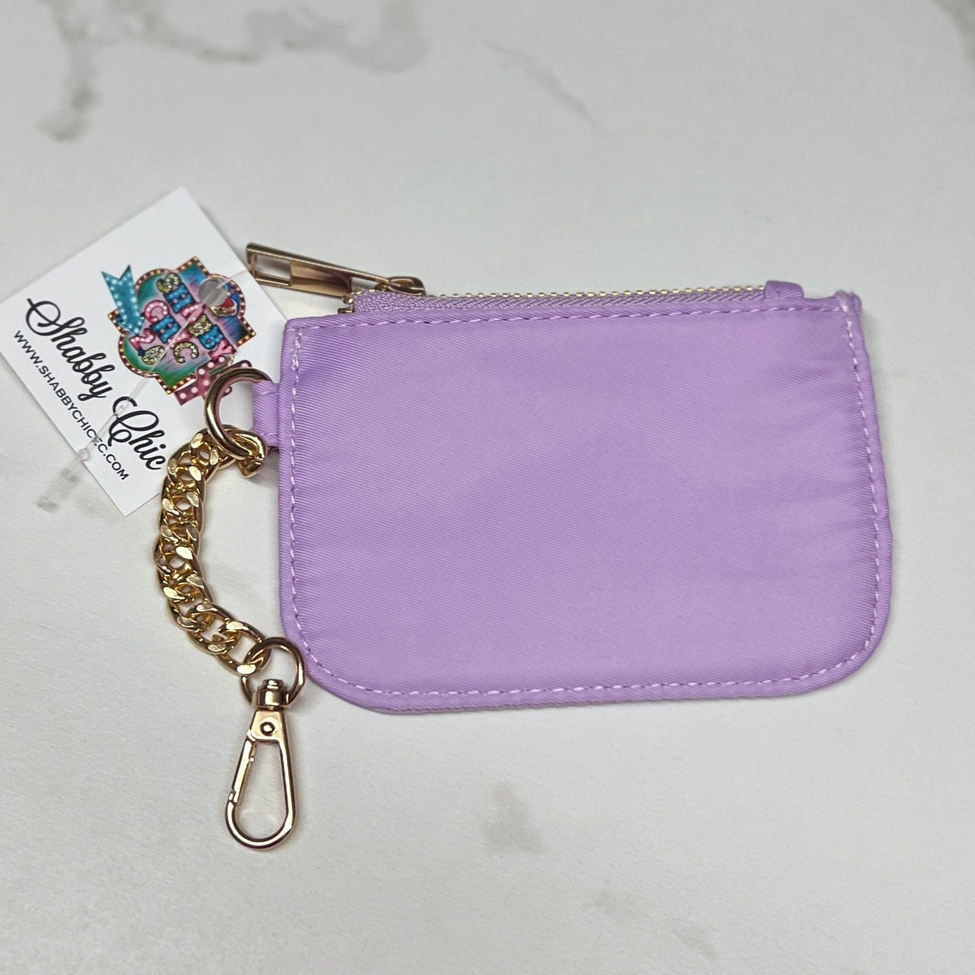 Assorted Coin Pouch with Key Ring Shabby Chic Boutique and Tanning Salon Lavendar