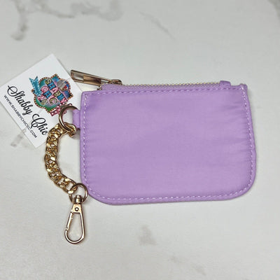 Assorted Coin Pouch with Key Ring Shabby Chic Boutique and Tanning Salon Lavendar