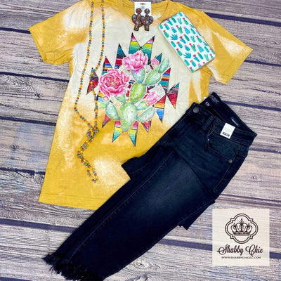 Aztec Splatter tee Shabby Chic Boutique and Tanning Salon
