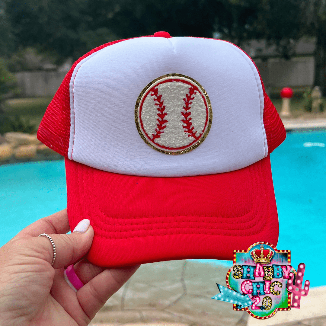 Baseball Cap - Red Shabby Chic Boutique and Tanning Salon