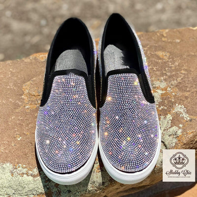 Black Slip on Shoes Shabby Chic Boutique and Tanning Salon