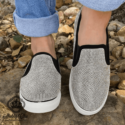 Black Slip on Shoes Shabby Chic Boutique and Tanning Salon