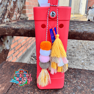 Bogg® Bag Baubles - Creamsicle Double Tassel Shabby Chic Boutique and Tanning Salon