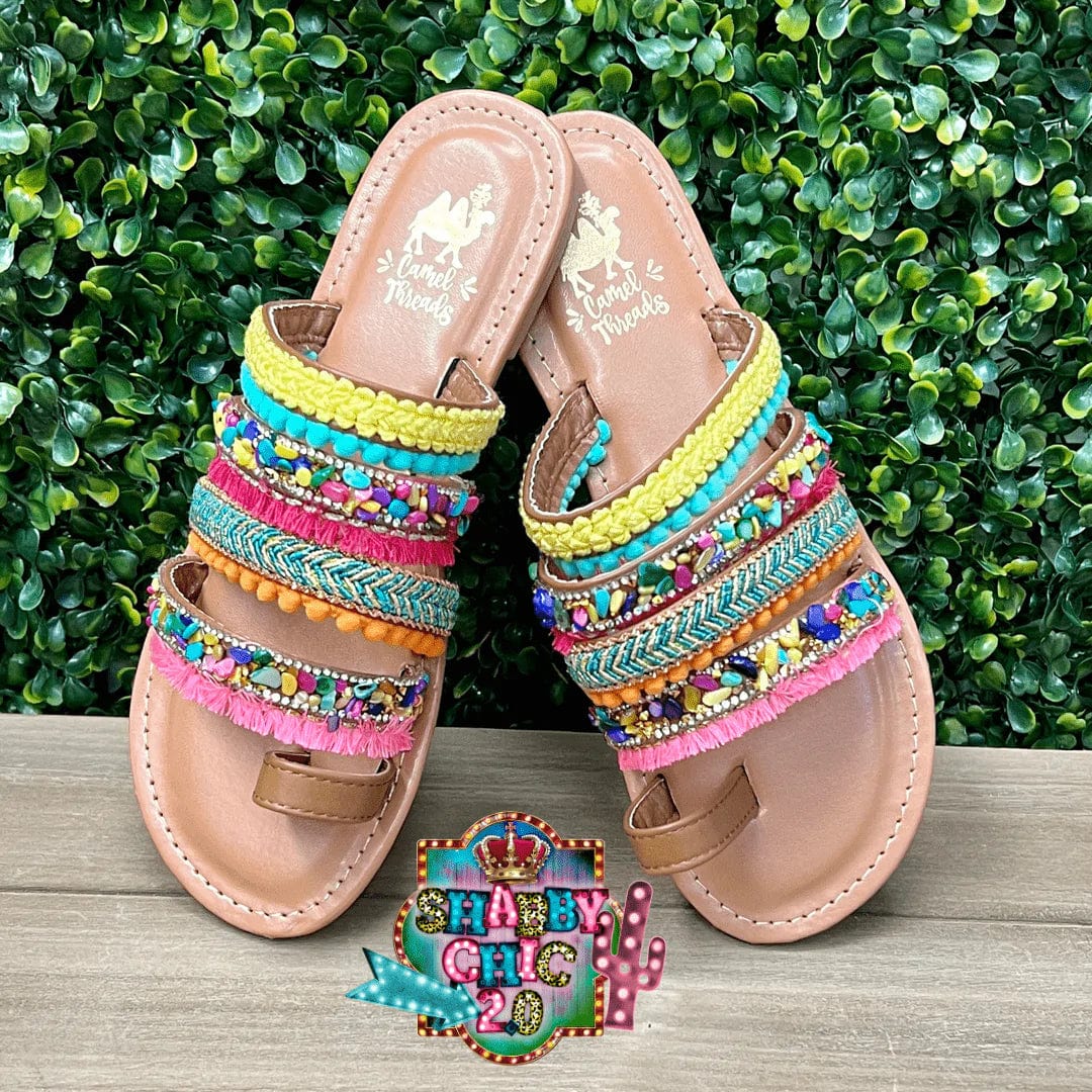 Boho Colorful Lively Sandal Shabby Chic Boutique and Tanning Salon
