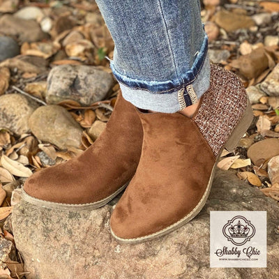 Brown Prevail Booties Shabby Chic Boutique and Tanning Salon
