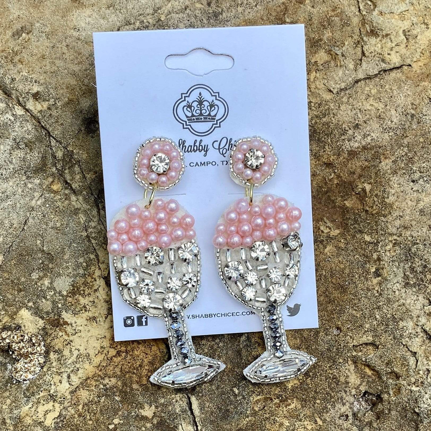 Bubbly Earrings - Pink Shabby Chic Boutique and Tanning Salon