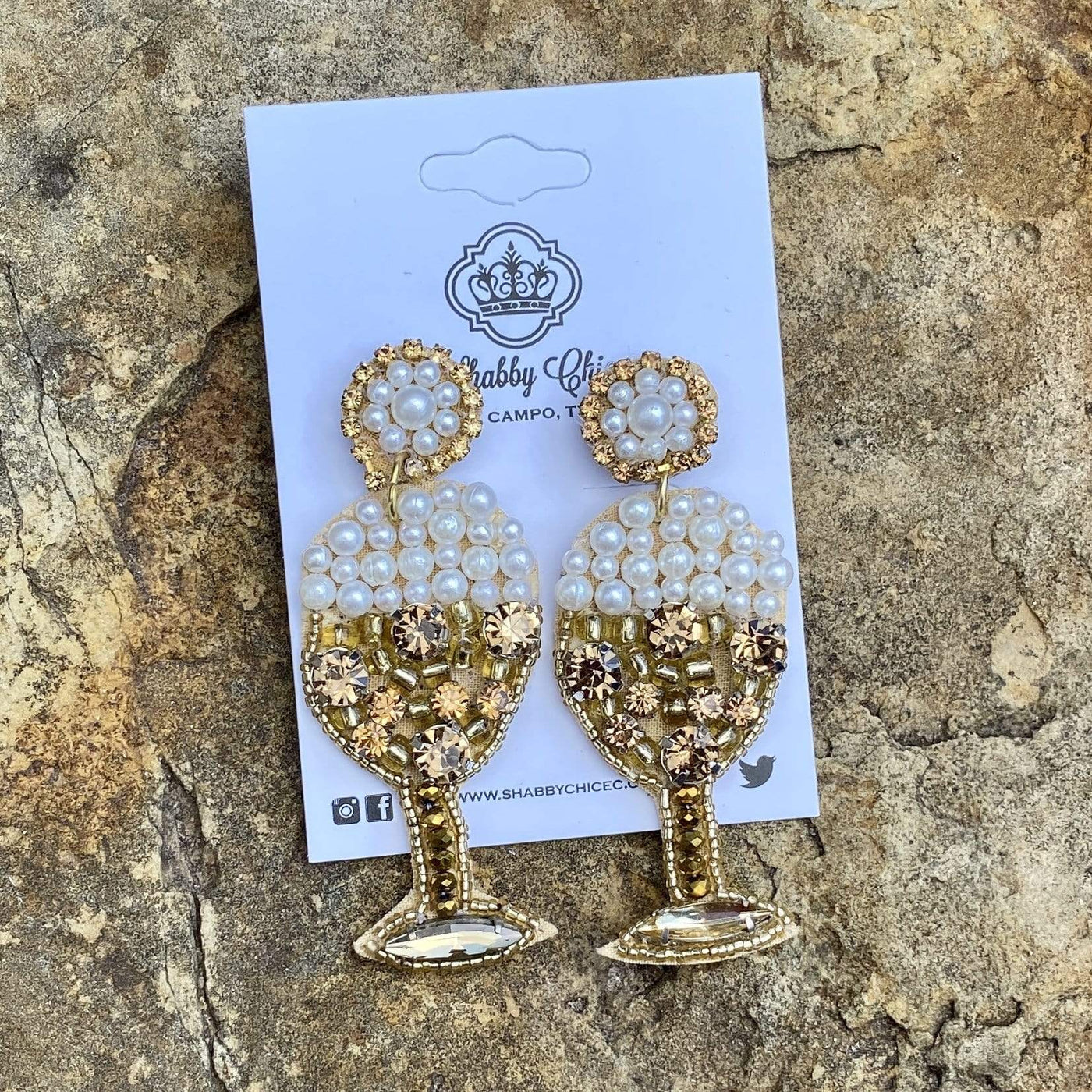 Bubbly Earrings - White Shabby Chic Boutique and Tanning Salon