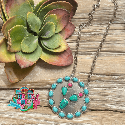 Cactus Necklace - Turquoise Shabby Chic Boutique and Tanning Salon