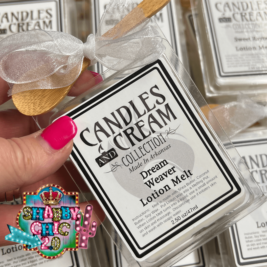 Candles and Cream Collection Shabby Chic Boutique and Tanning Salon Dream Weaver