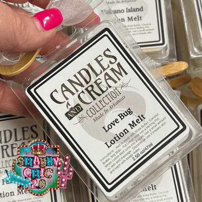 Candles and Cream Collection Shabby Chic Boutique and Tanning Salon Love Bug