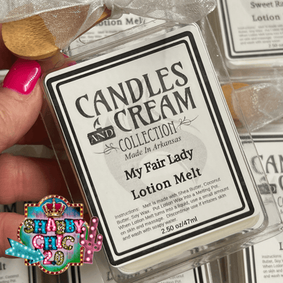 Candles and Cream Collection Shabby Chic Boutique and Tanning Salon My Fair Lady