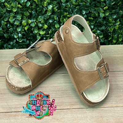 Children's Brown Sandals Shabby Chic Boutique and Tanning Salon