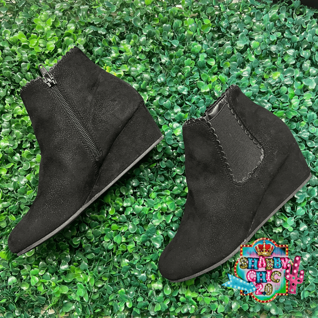 Children's Mirror Booties - Black Shabby Chic Boutique and Tanning Salon